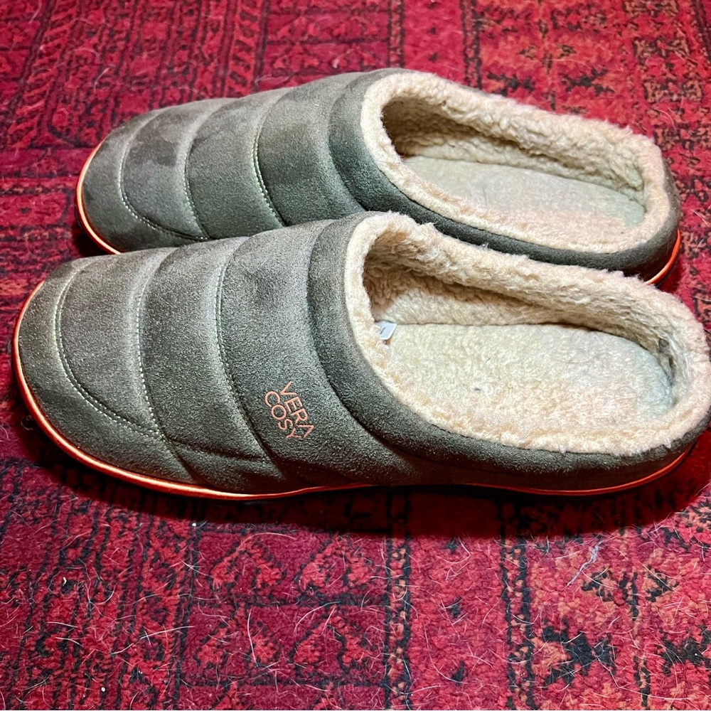 Vera Cosy Men’s Olive Green Slippers